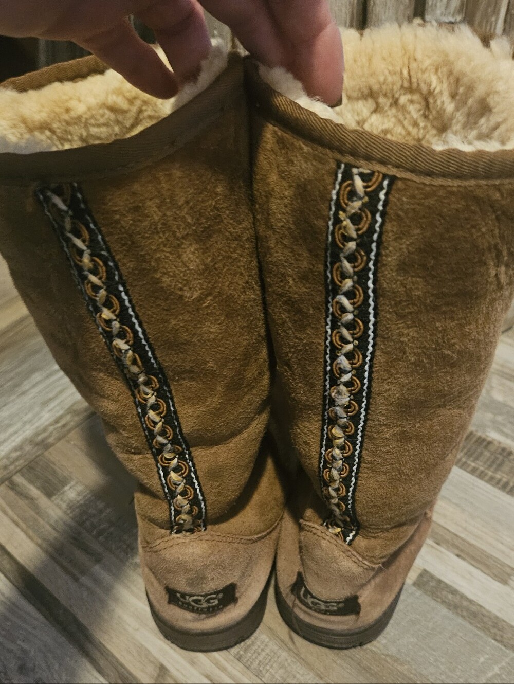 UGG Ultimate Tall Braid boots.  6